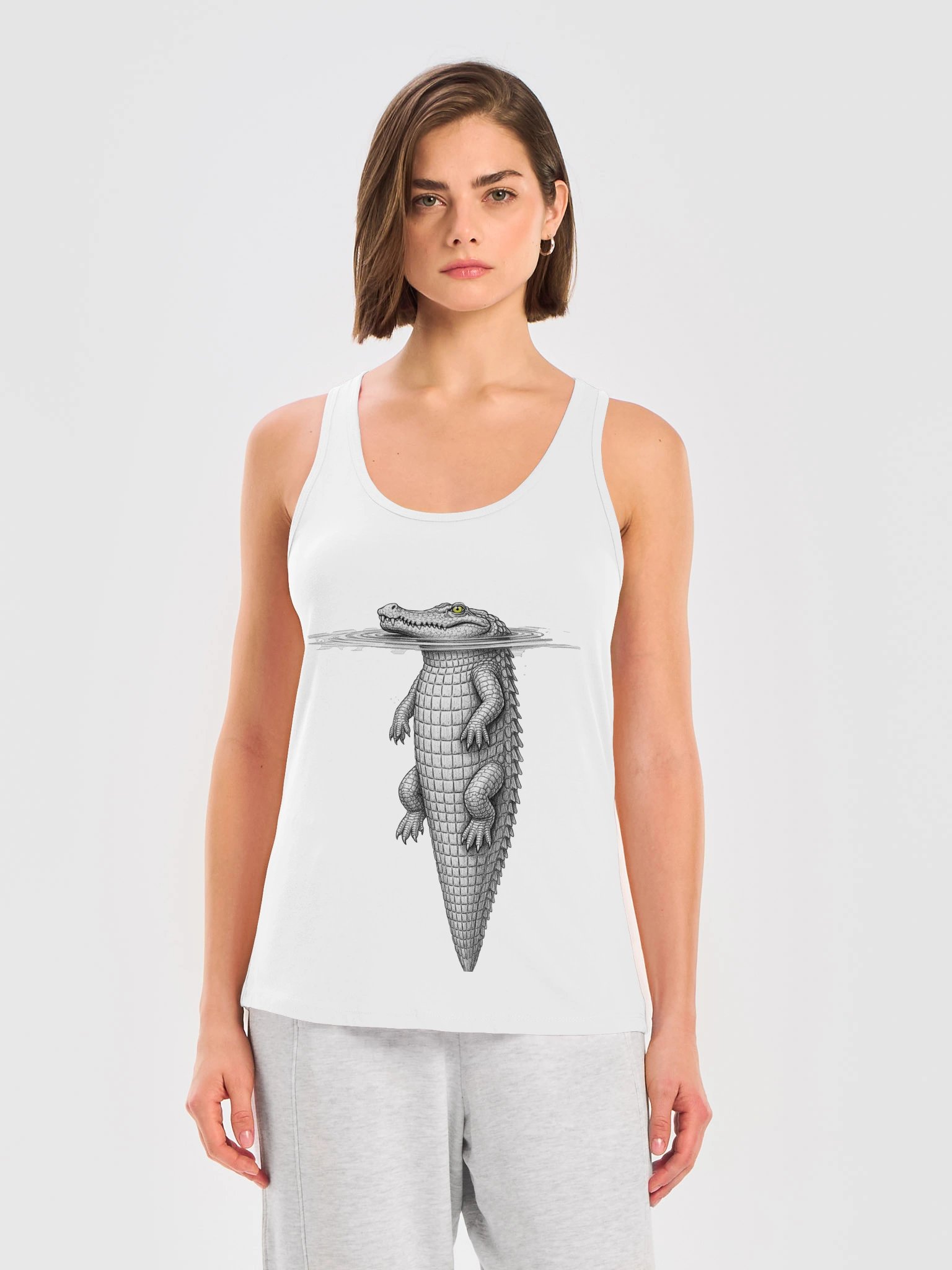 Alligator Waterline Racerback Tank product image (3)