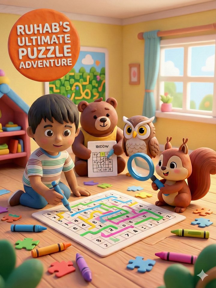 A Personalized Book of full of fun with Brain Games, Mazes, and Word Puzzles product image (1)