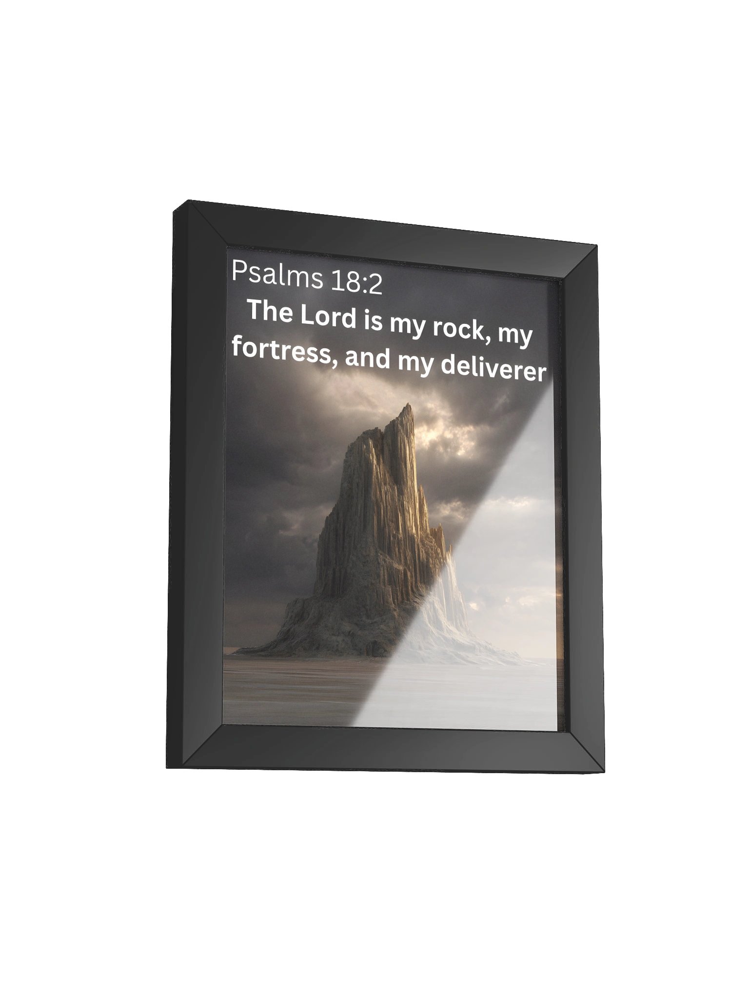 Psalms 18:2 – My Rock & Fortress Wall Art product image (2)