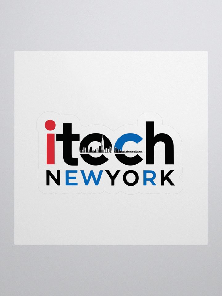 iTechNewYork Logo Kiss Cut Stickers product image (1)