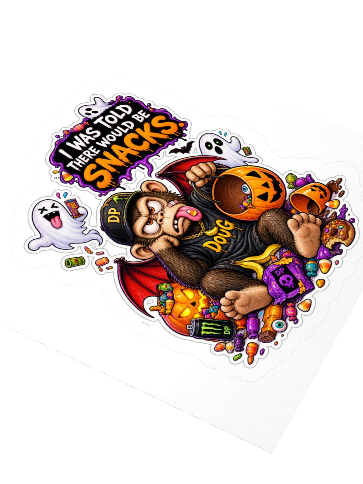 Doug Halloween Snacks 3" x 3" sticker product image (3)
