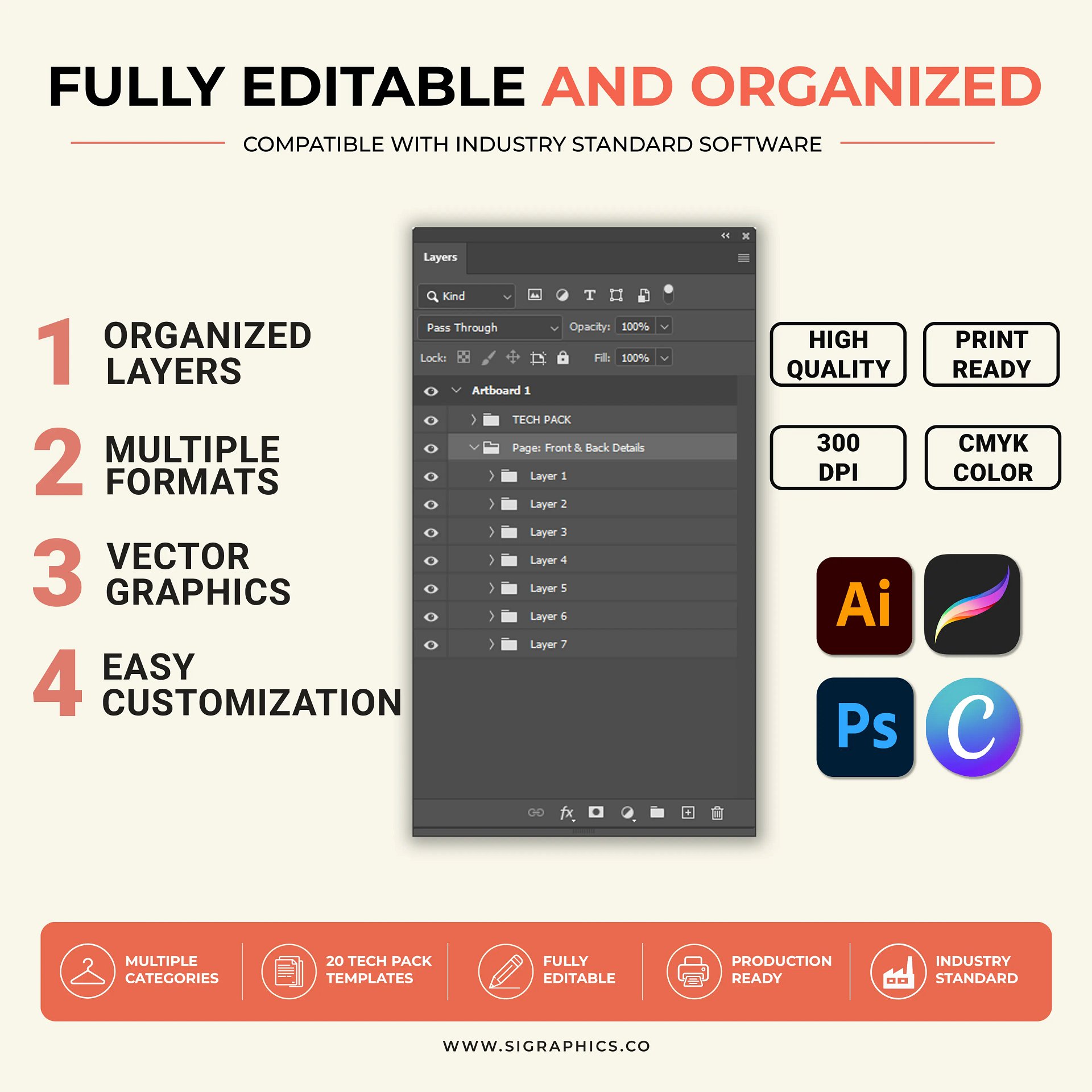 Complete Tech Pack Library – 20 Apparel Tech Pack Templates product image (4)