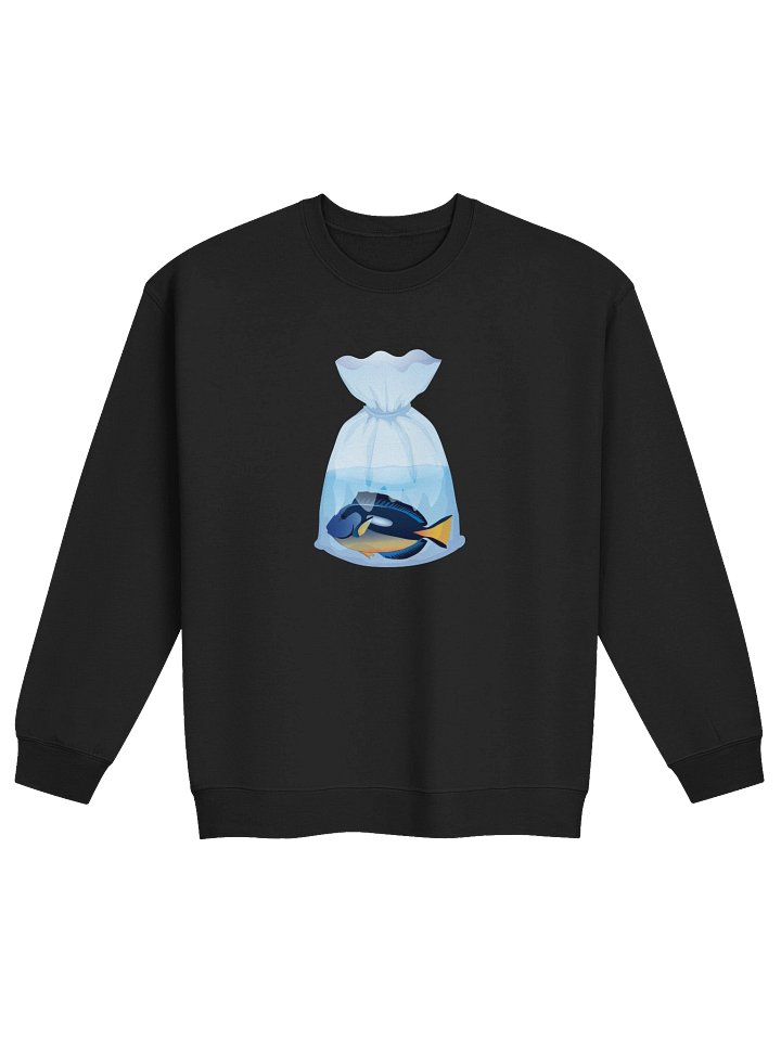 Blue Tang Fish Bag Sweatshirt – Funny Reef Tank & Saltwater Aquarium Graphic Sweatshirt product image (2)