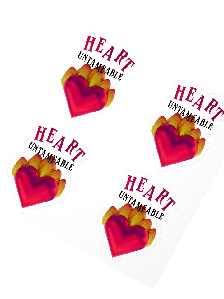 Heart Untameable stickers product image (2)