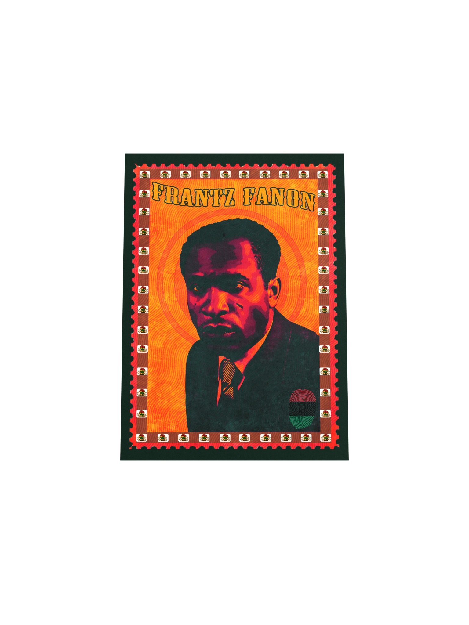 Frantz Fanon Vintage Postage Stamp Poster | Pan-African Wall Art product image (6)
