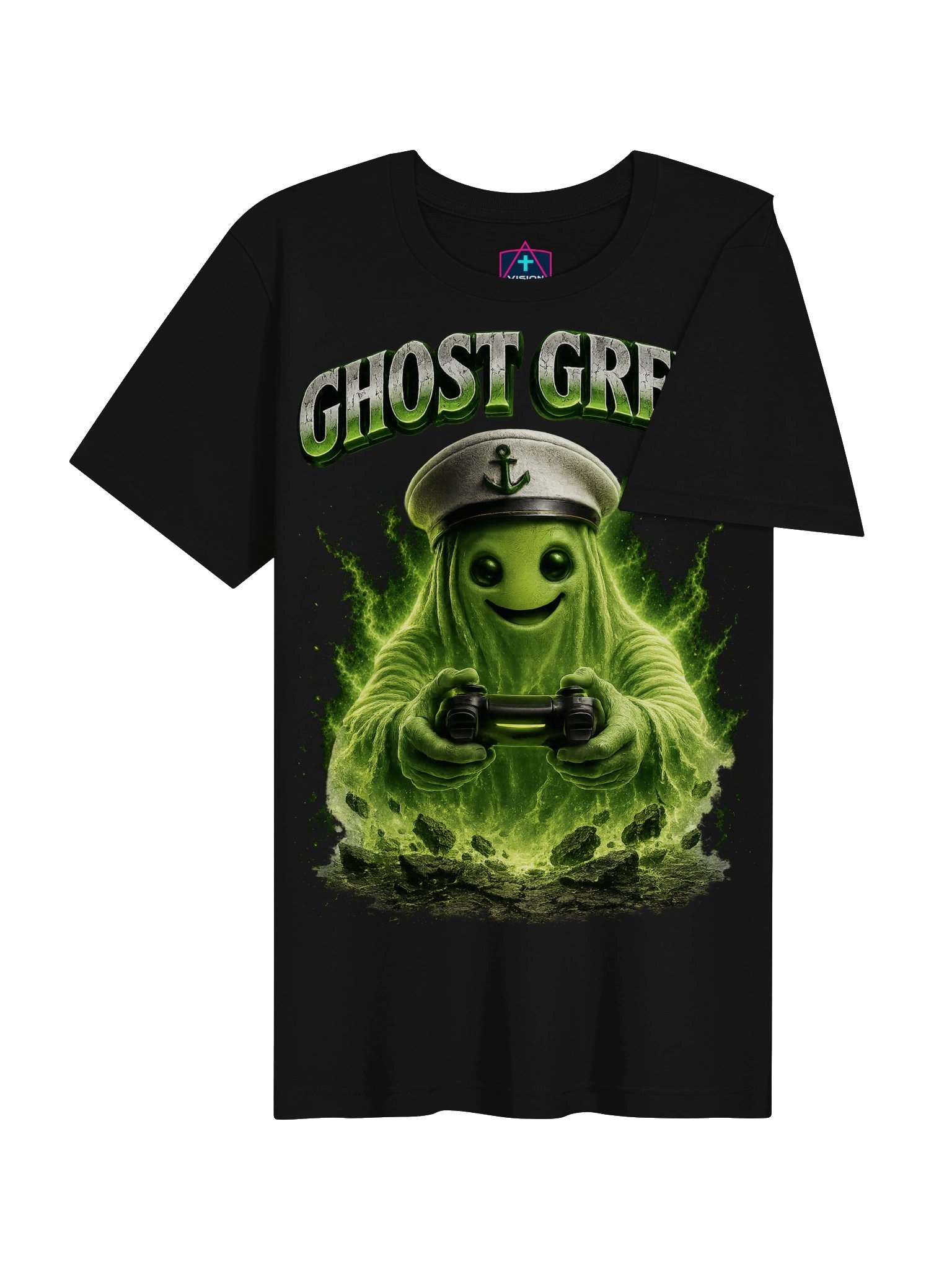 Ghost Green Custom Gamer-Tag T-Shirt product image (6)
