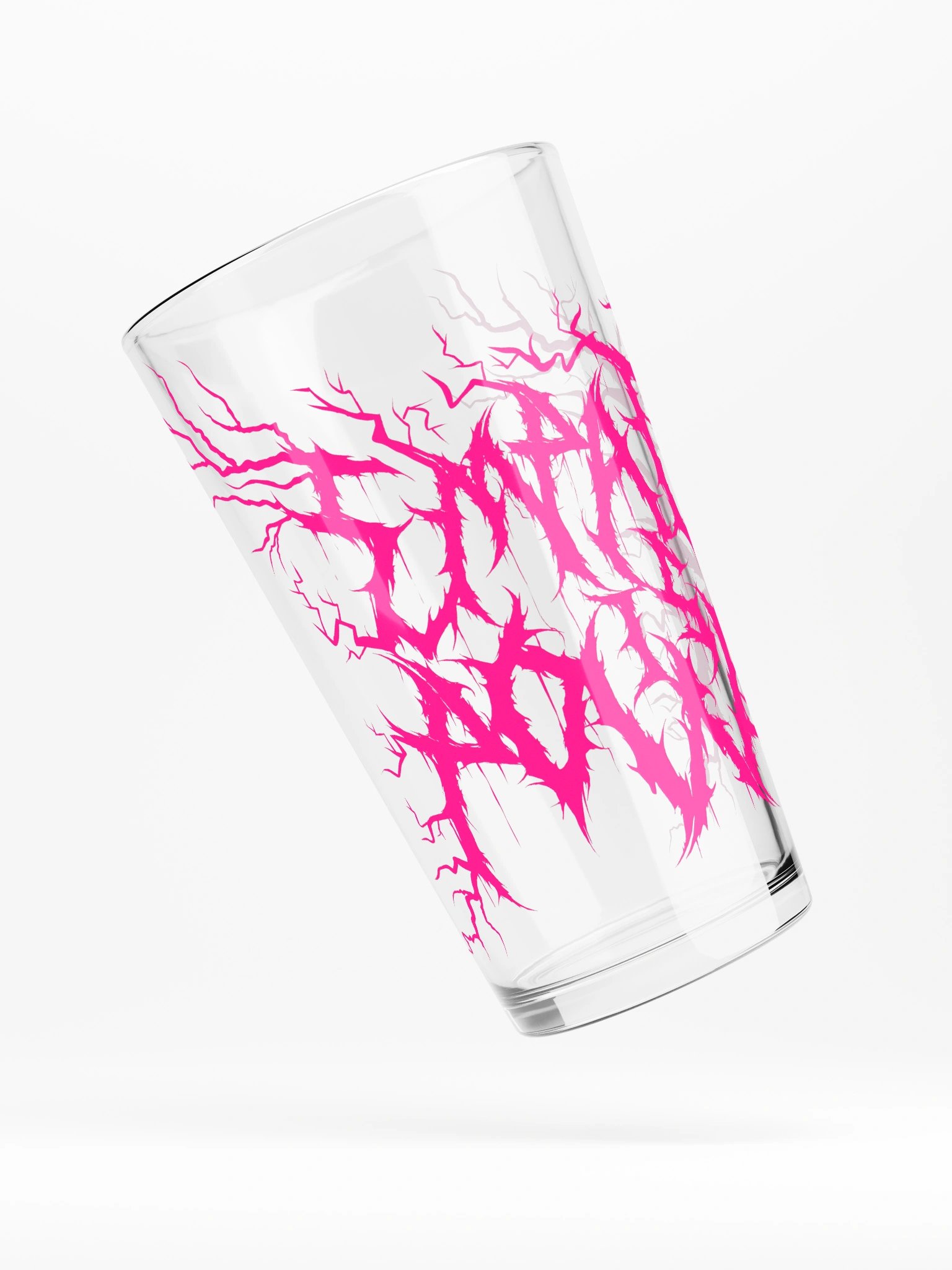 *NEW!* DEATH METAL Empathy is Power Pint Glass (Hot Pink) product image (4)