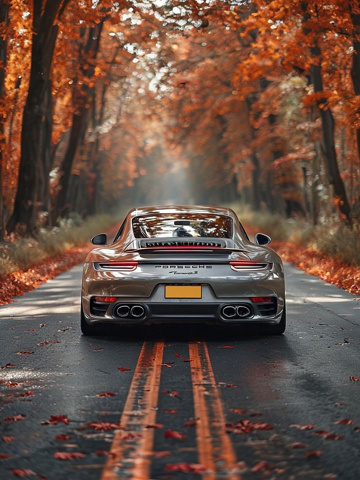 Autumn Drive Framed Matte Poster product image (1)