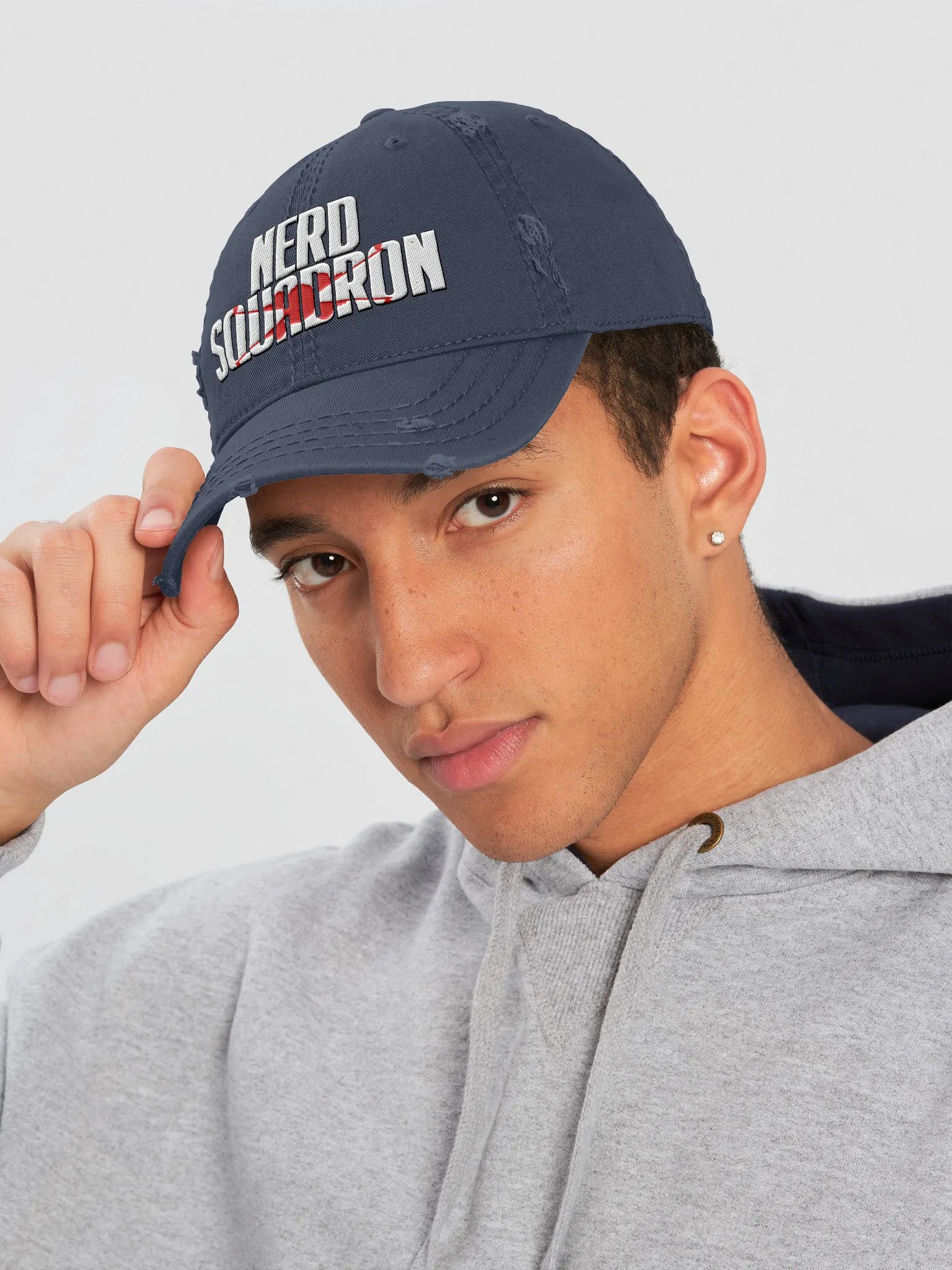 Nerd Squadron Distressed Dad Hat product image (19)