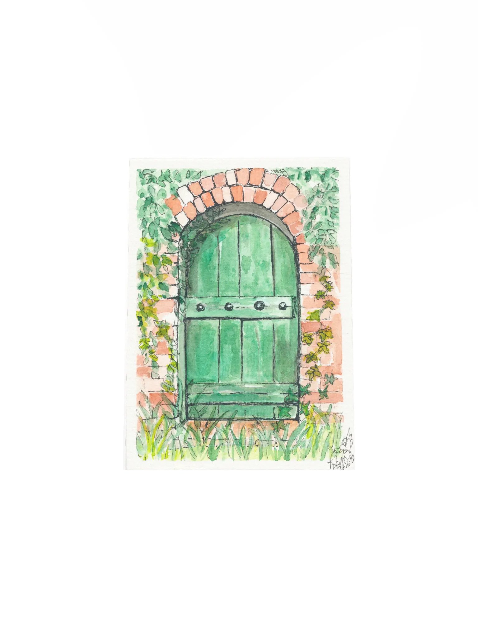 Green Door Print product image (4)