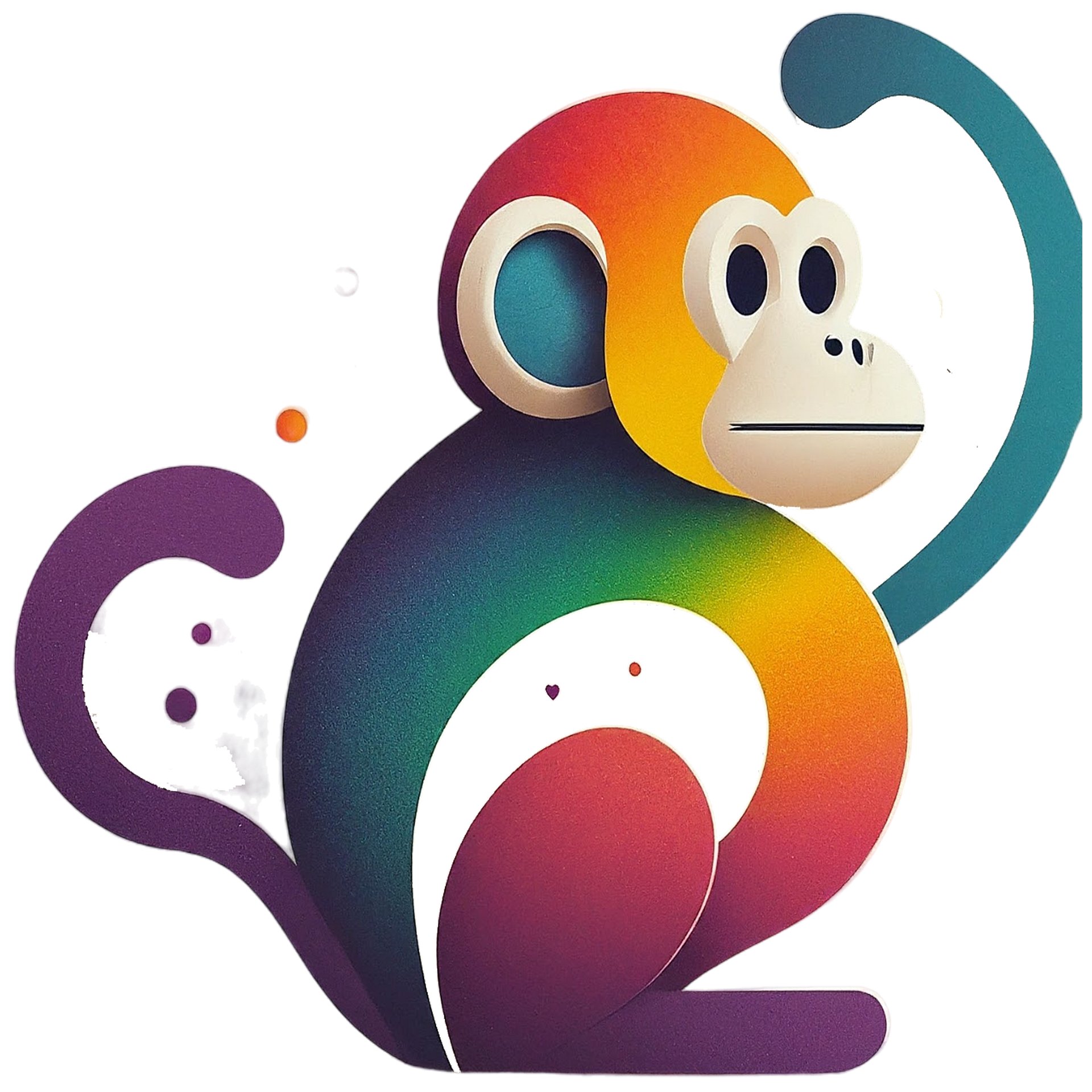 Rainbow Monkey Premium Sweatshirt product image (5)