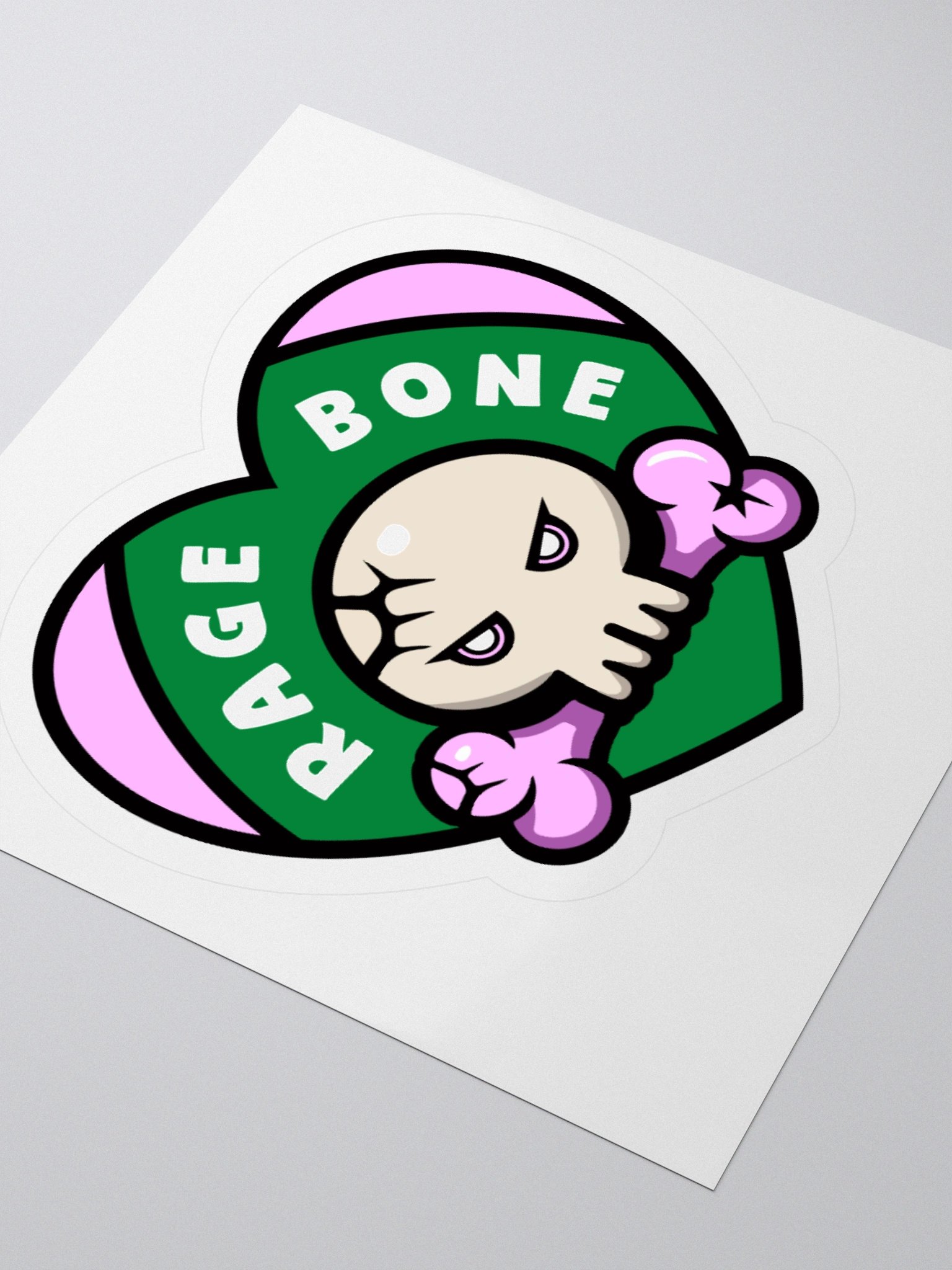 Rage Bone Heart Stickers product image (12)