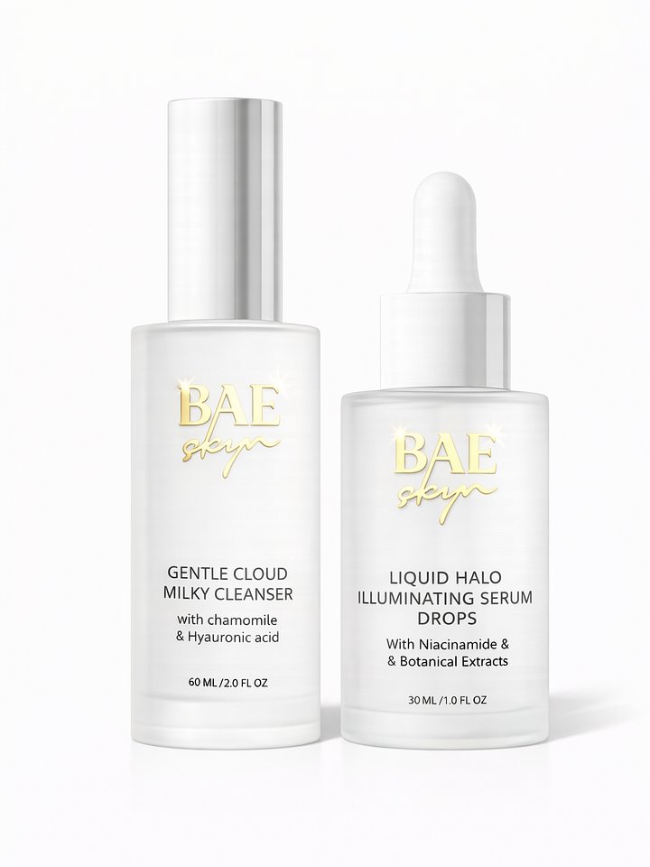 Gentle Cloud Milky Cleanser + Liquid Halo Serum Set product image (1)