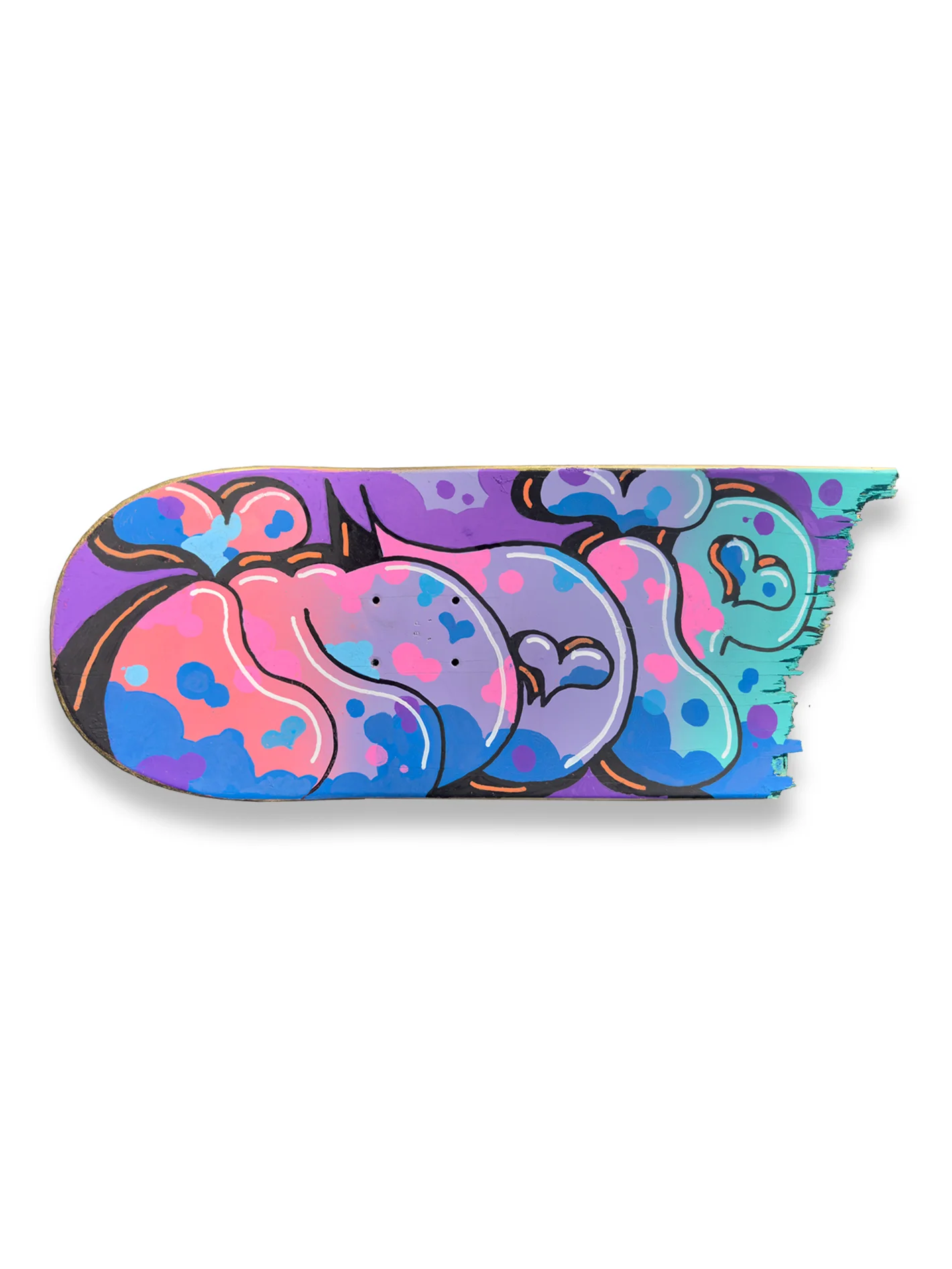 Bubble Flip #1 — Original Hand-Painted Skate Deck product image (1)
