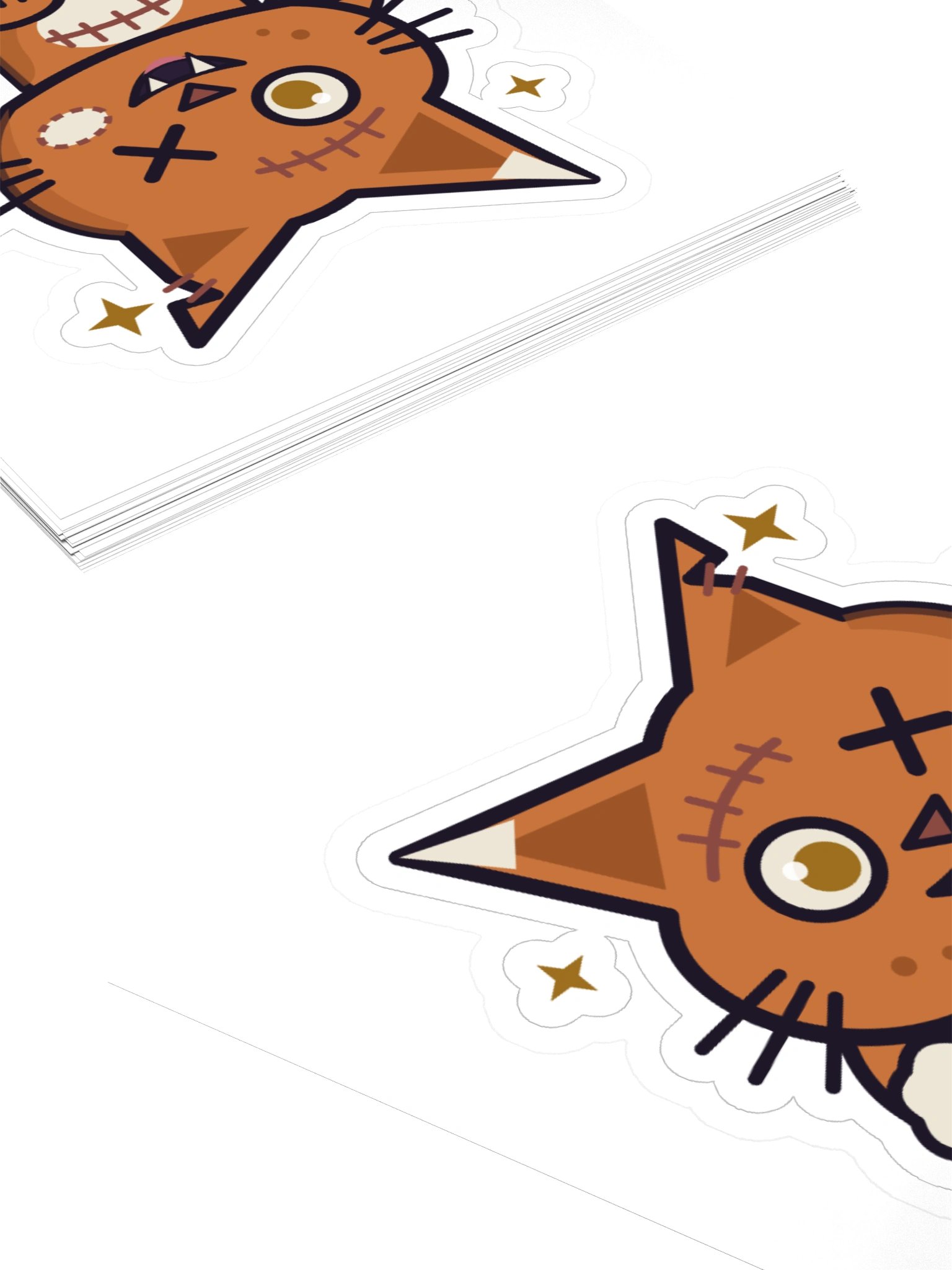 Kitsune Nyanbie Fox Zombie Cat Laptop Sticker product image (11)