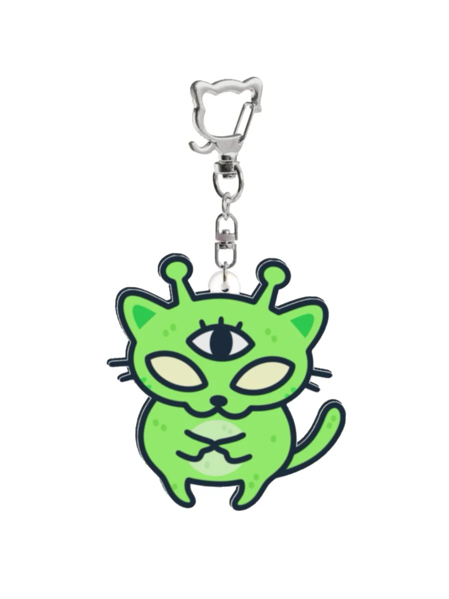 Alien Cat Keychain product image (1)