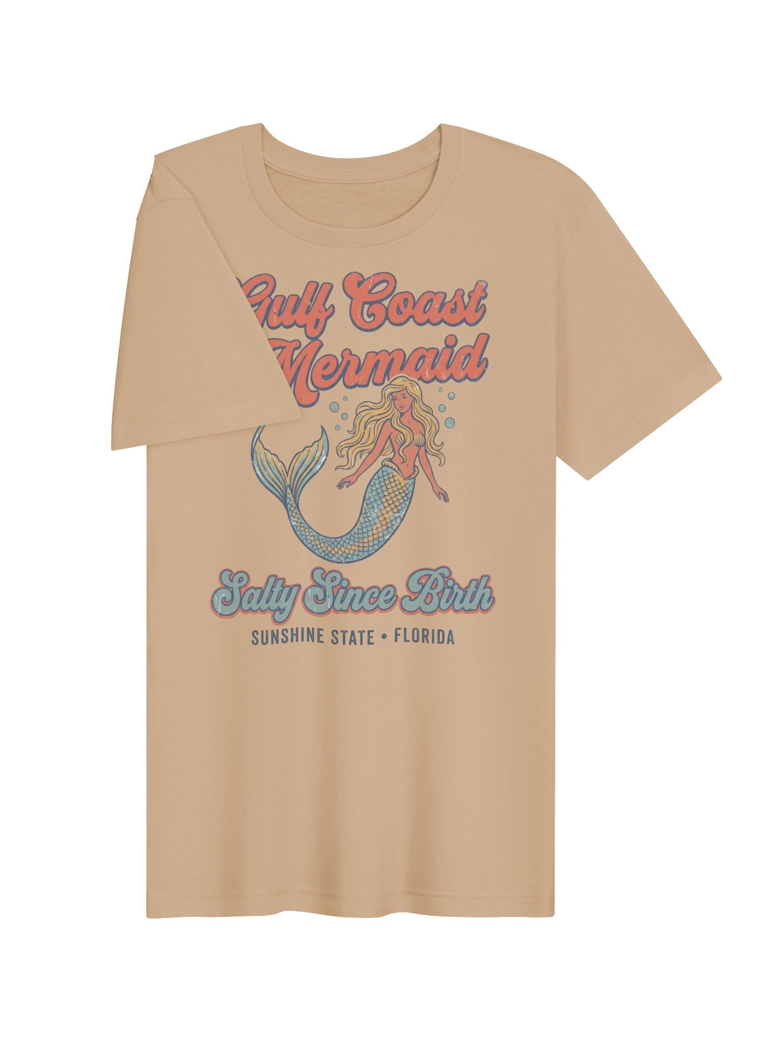 Gulf Coast Mermaid Retro Florida Tee product image (33)