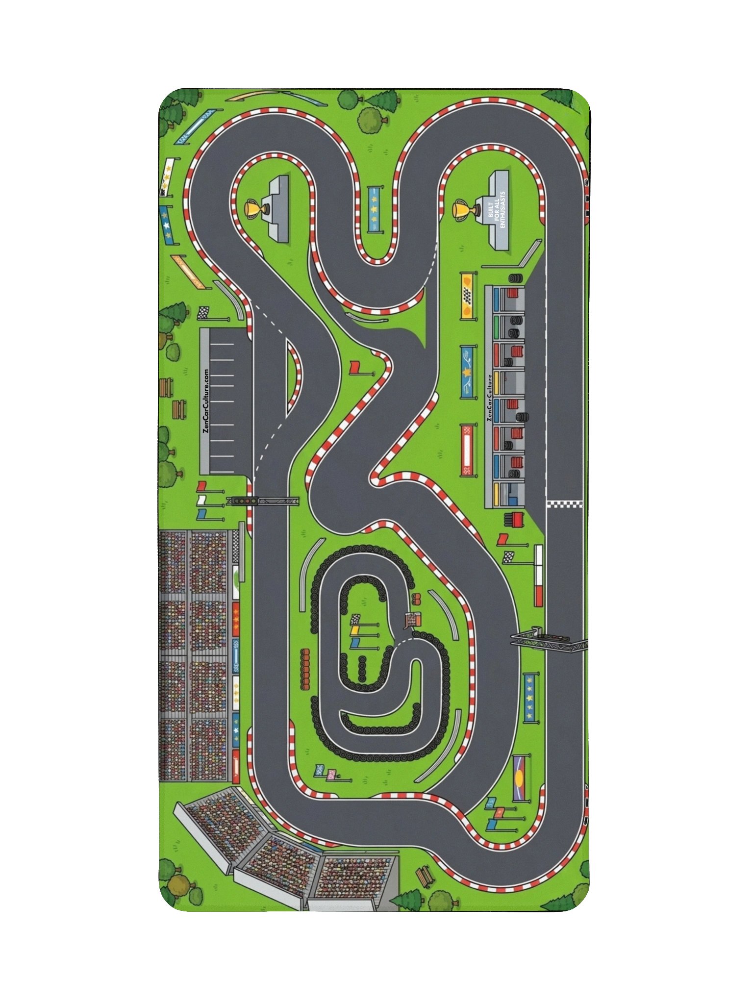 Apex Circuit Play Style Desk Pad & Mouse Mat | Zen Car Culture product image (2)
