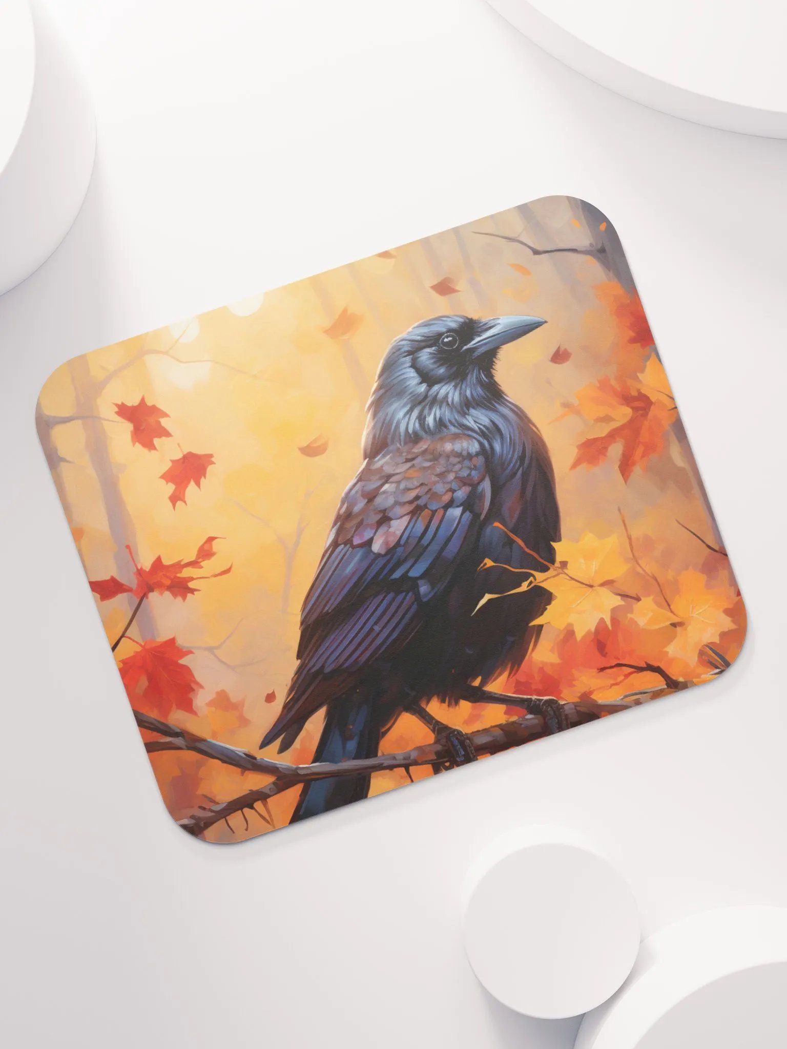 Comfy Desk Mat 🟠 Autumn Bird Scene product image (7)
