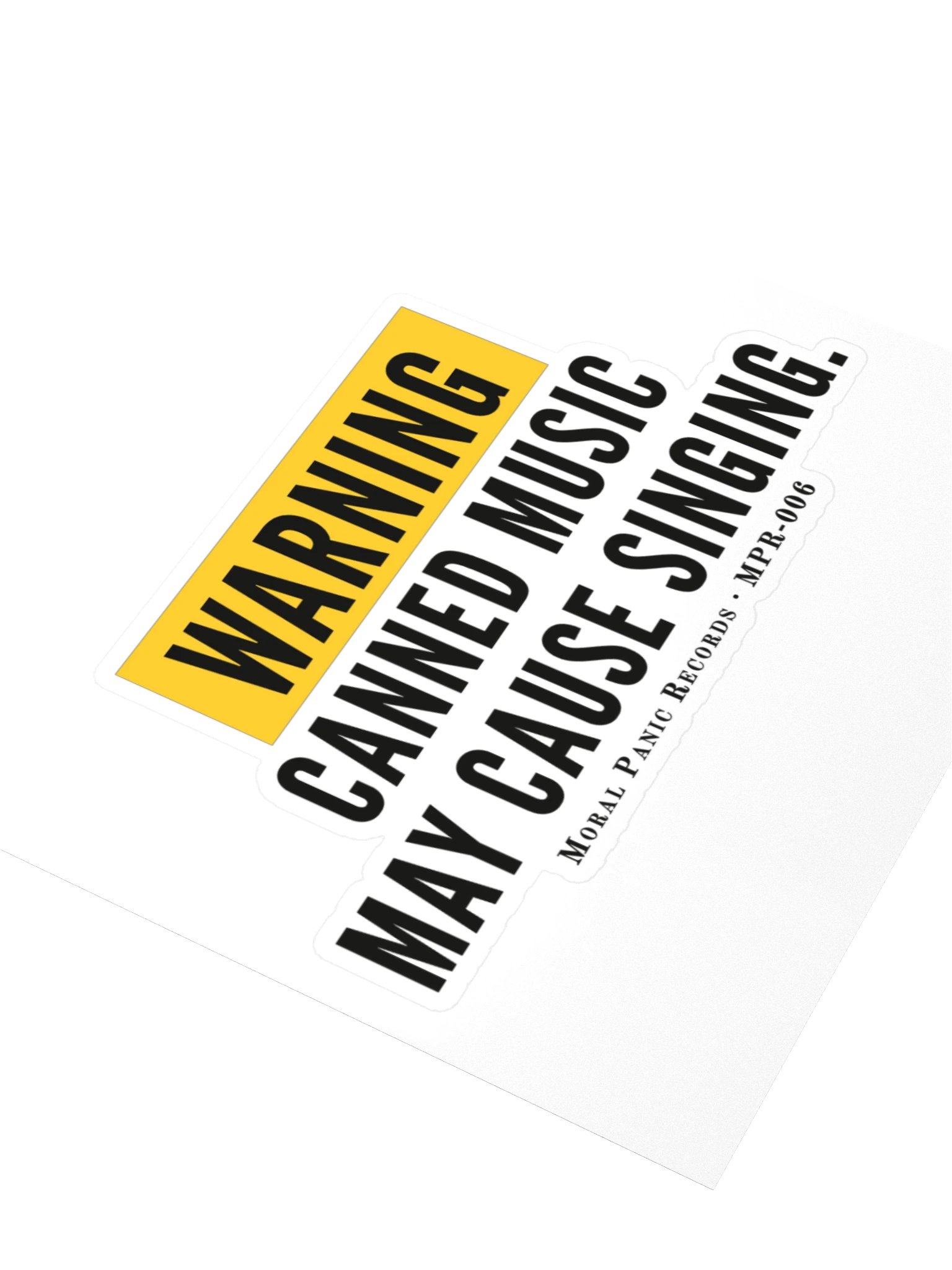 Canned Music Warning Sticker product image (3)