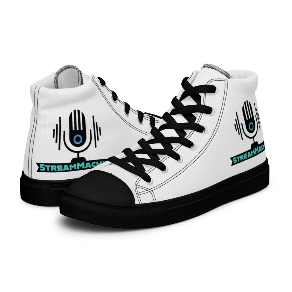 StreamMachine Men's High Top Canvas Shoes product image (8)