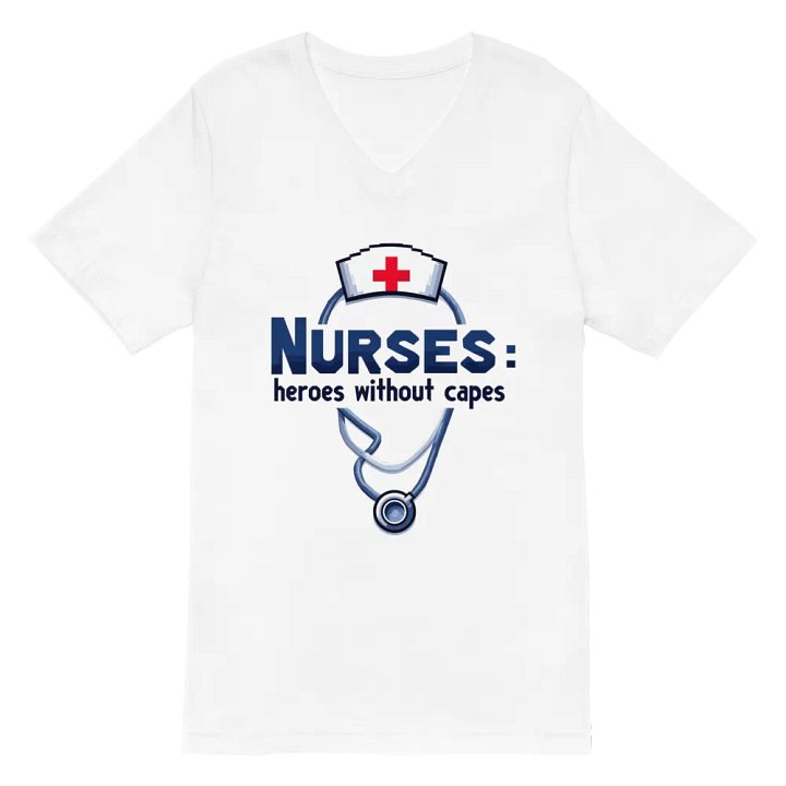 Heroic Nurse V-Neck Tee product image (2)