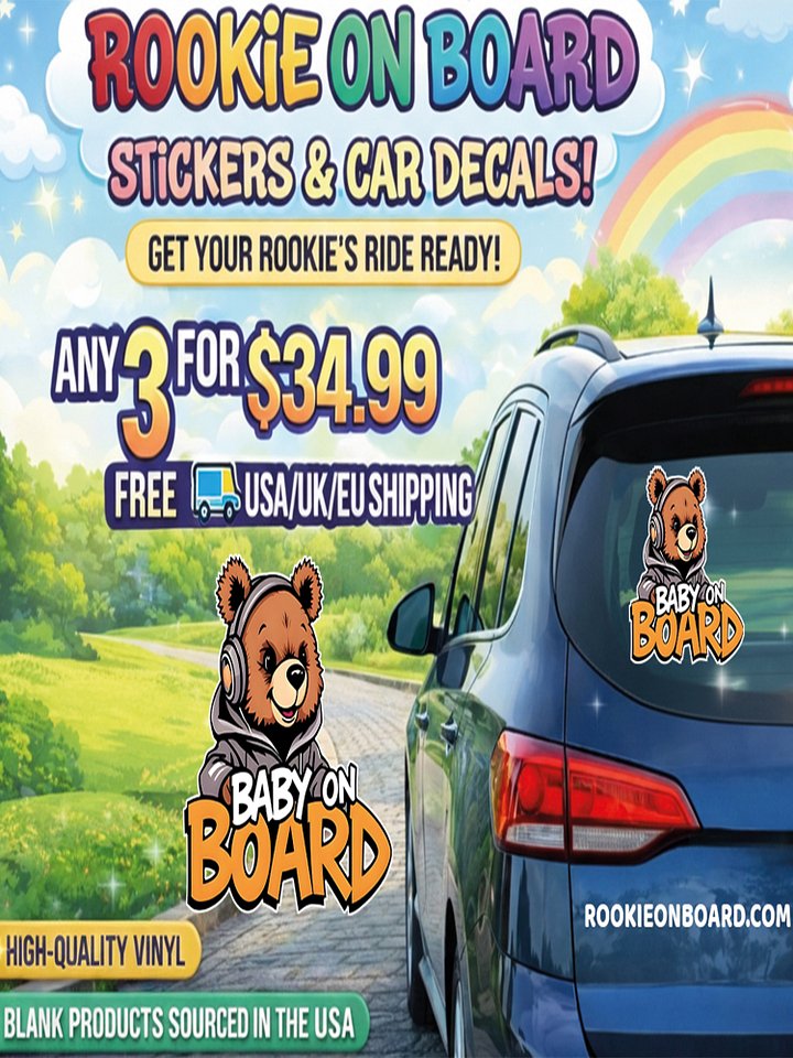 Cool Bear Urban Style Car Decal - 5x5 Premium Vinyl Sticker - Streetwear Inspire Bear with Headphones Graphic for Cars and Jeeps product image (2)