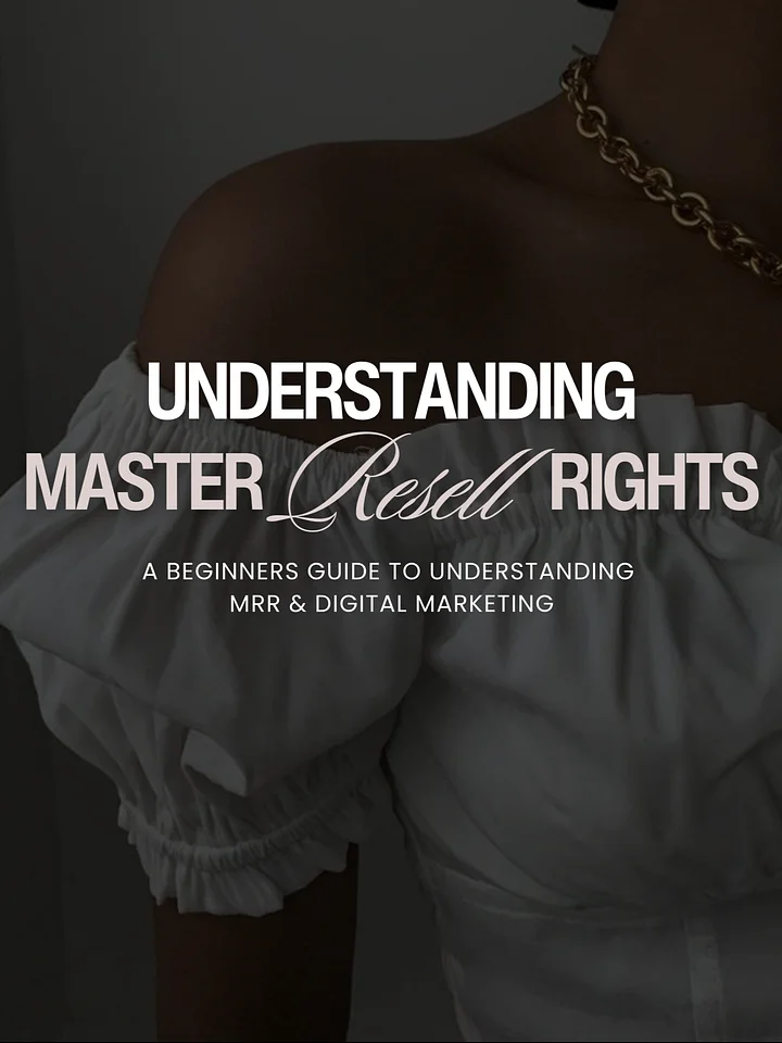 Understanding Master Resell Rights product image (1)