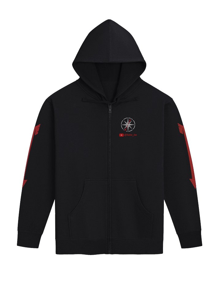 The Compass Arrow Zip Hoodie – Adventure, Up the Sleeve product image (1)