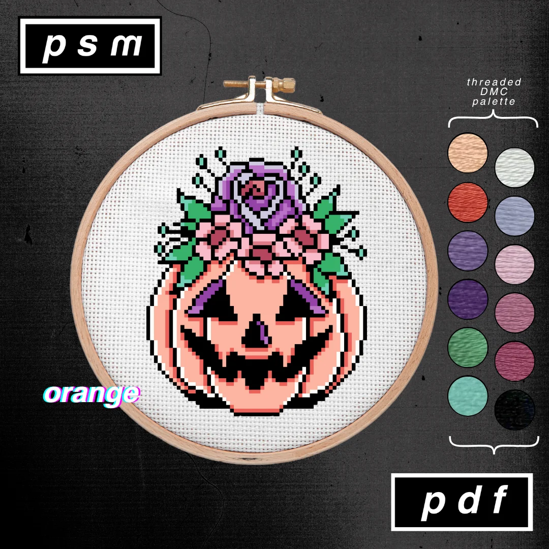 Vintage Pumpkin Bouquet Pattern Set product image (5)