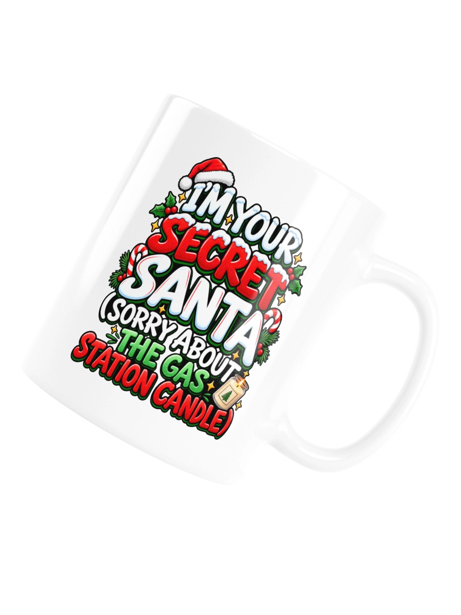 I’m Your Secret Santa… Sorry About the Gas Station Candle- Mug product image (18)