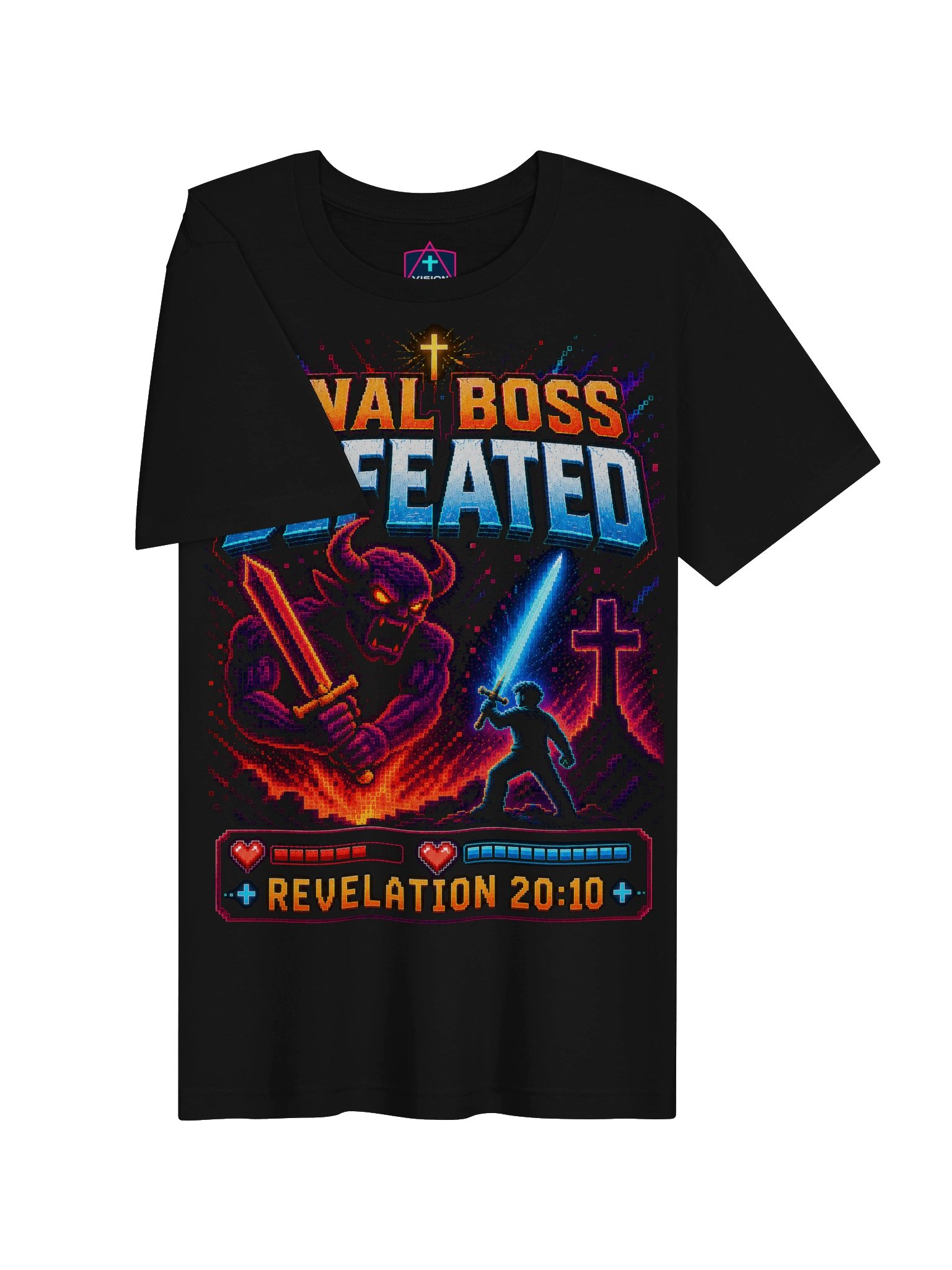 Final Boss - Unisex - Christian Retro Gamer T-Shirt product image (5)