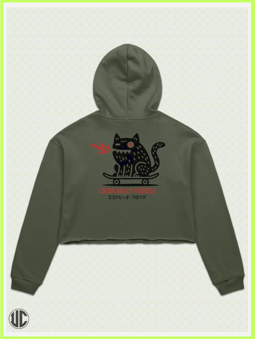 UnkoCon – Cocoa Beach FL Skater Crop Hoodie product image (1)