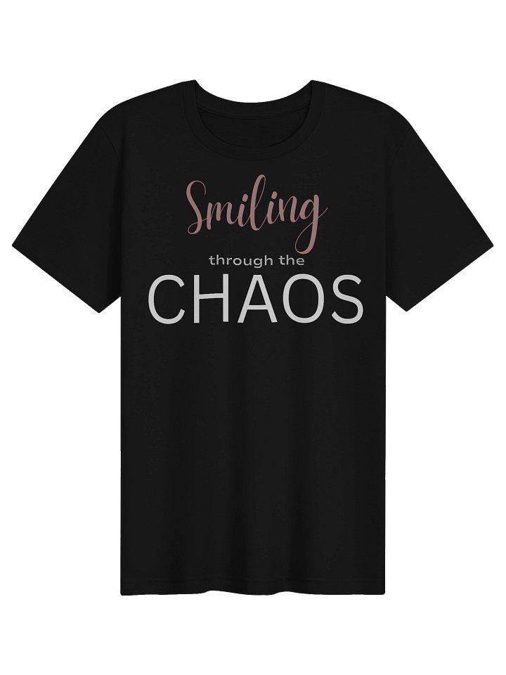 Smiling Through the Chaos Tee| Gothic Tattoo-Style By Inkthorn Studio product image (2)
