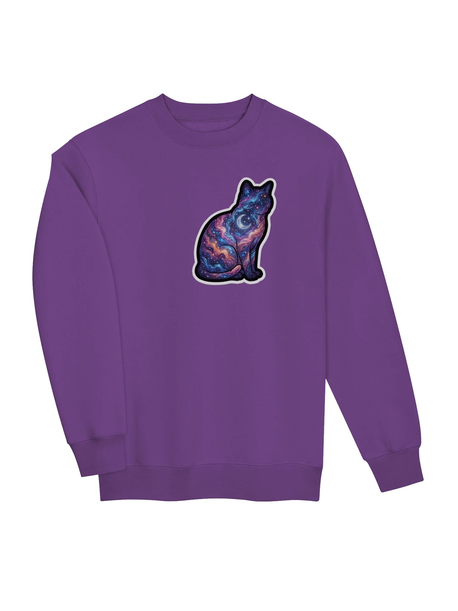Galaxy Black Cat Heart Crewneck product image (11)
