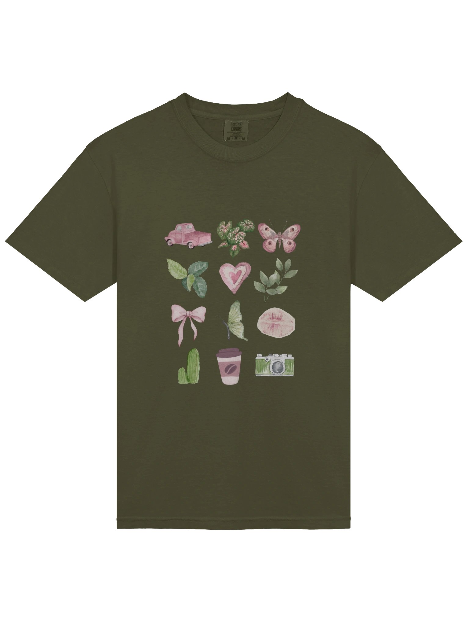 pink green collage tee product image (25)