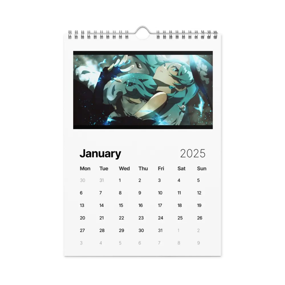 2025 CloudyClairity Calendar product image (6)