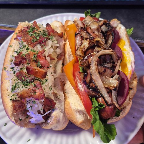 TODAY ON WIENER MADNESS! We got dog STACKED FULL. German dog (Kartoffelsalat and Suarkruat) VS Aussie Lot (cheese, lettuce, t...