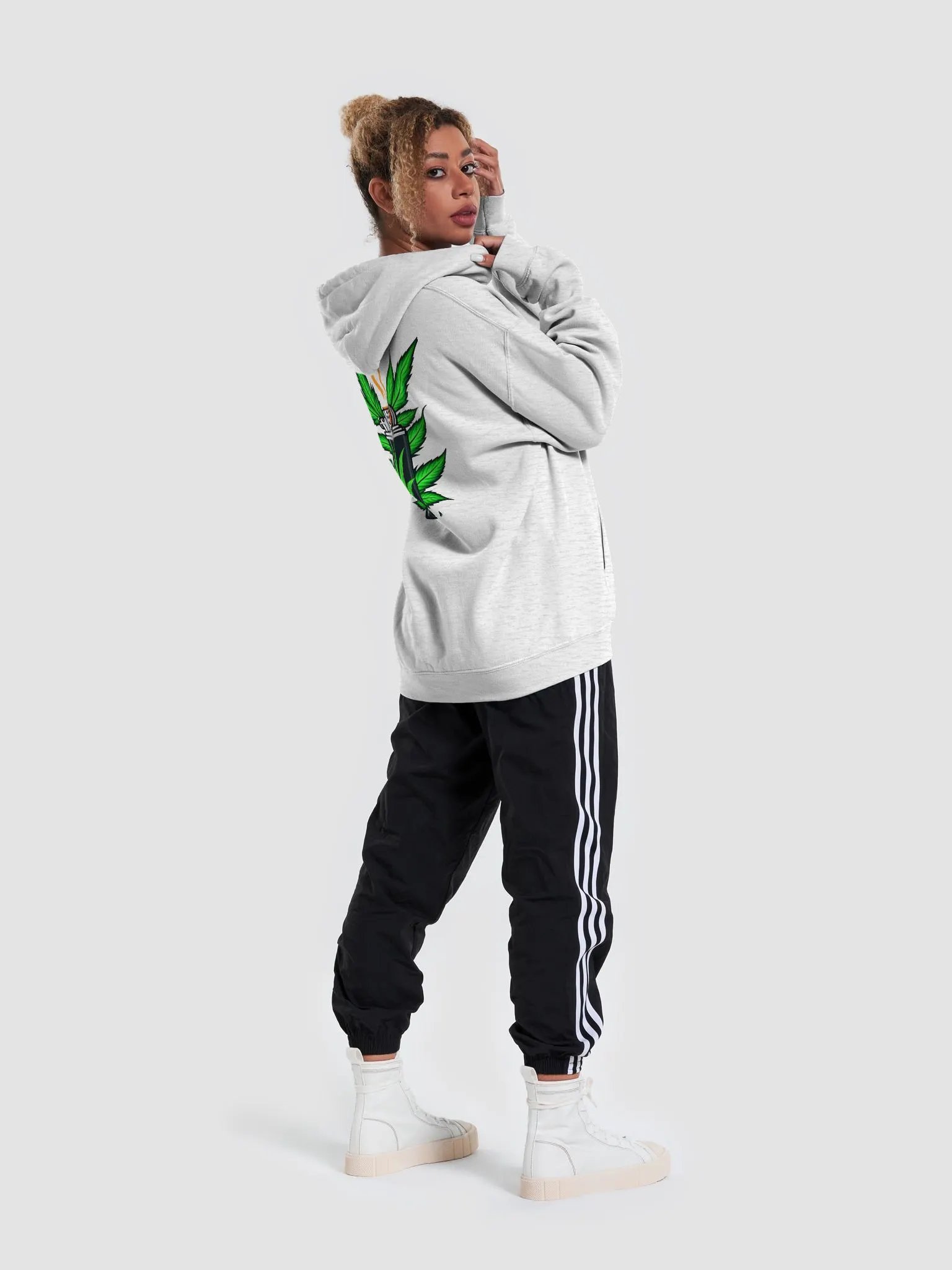 Cannabis Leaf Lighter Hoodie product image (6)