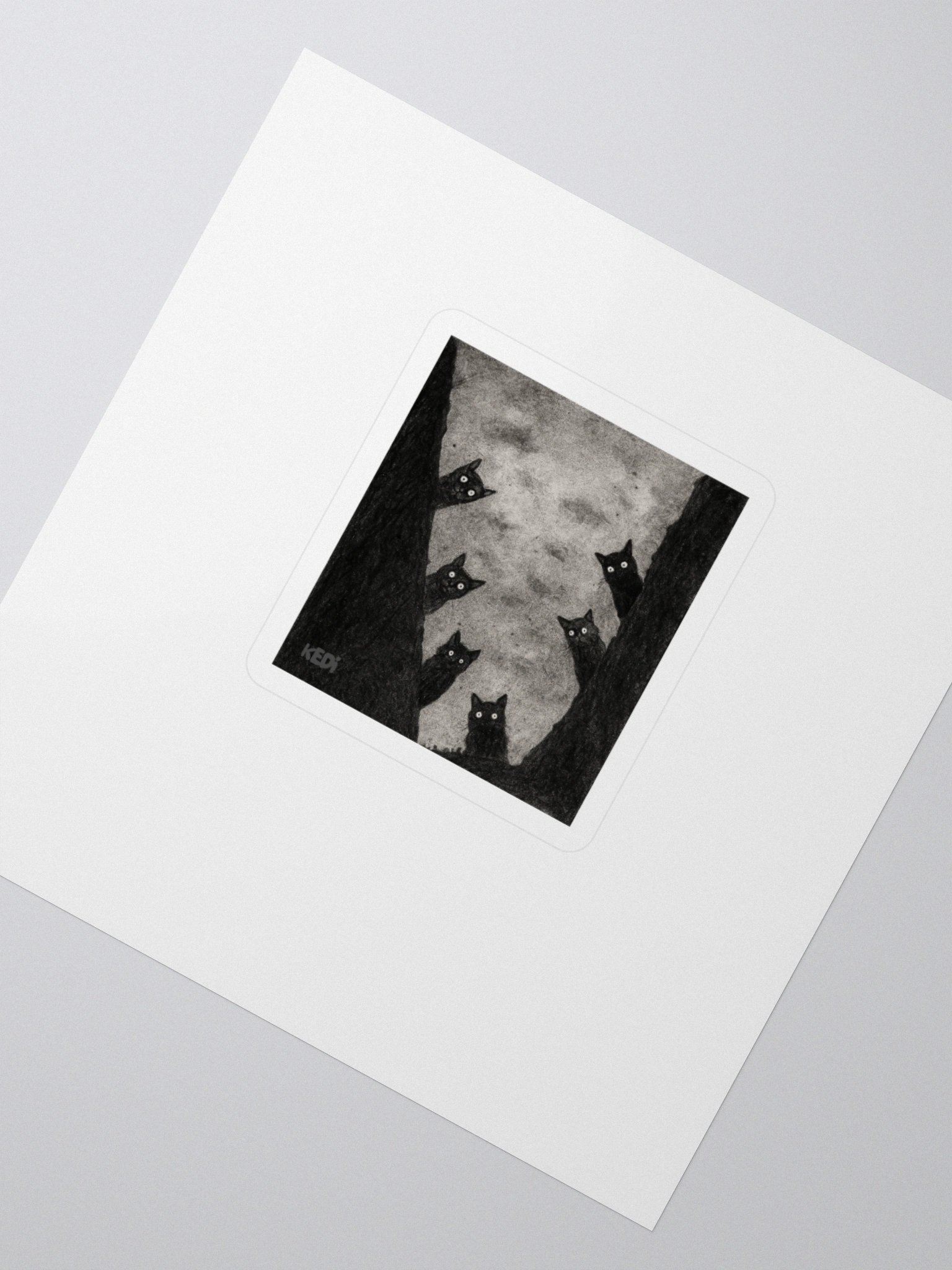 Mystical Feline Glare Stickers product image (2)