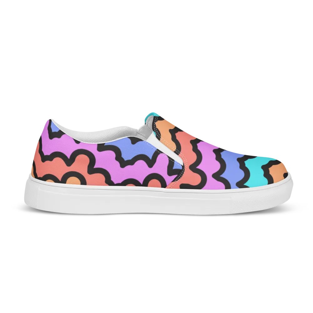 Rainbow Zigzag Slip-Ons product image (12)