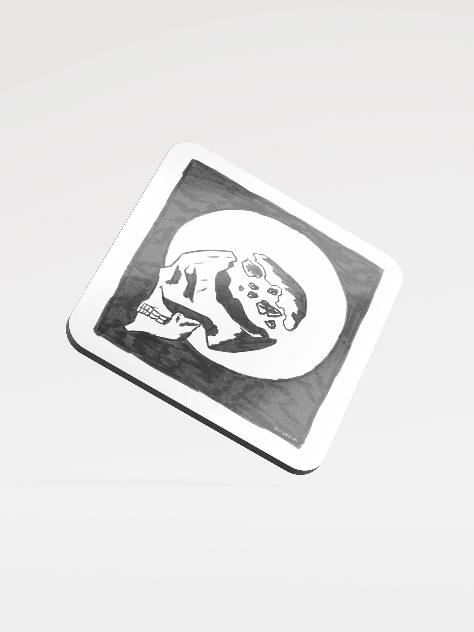 Mindless - Glossed Cork Coaster product image (1)