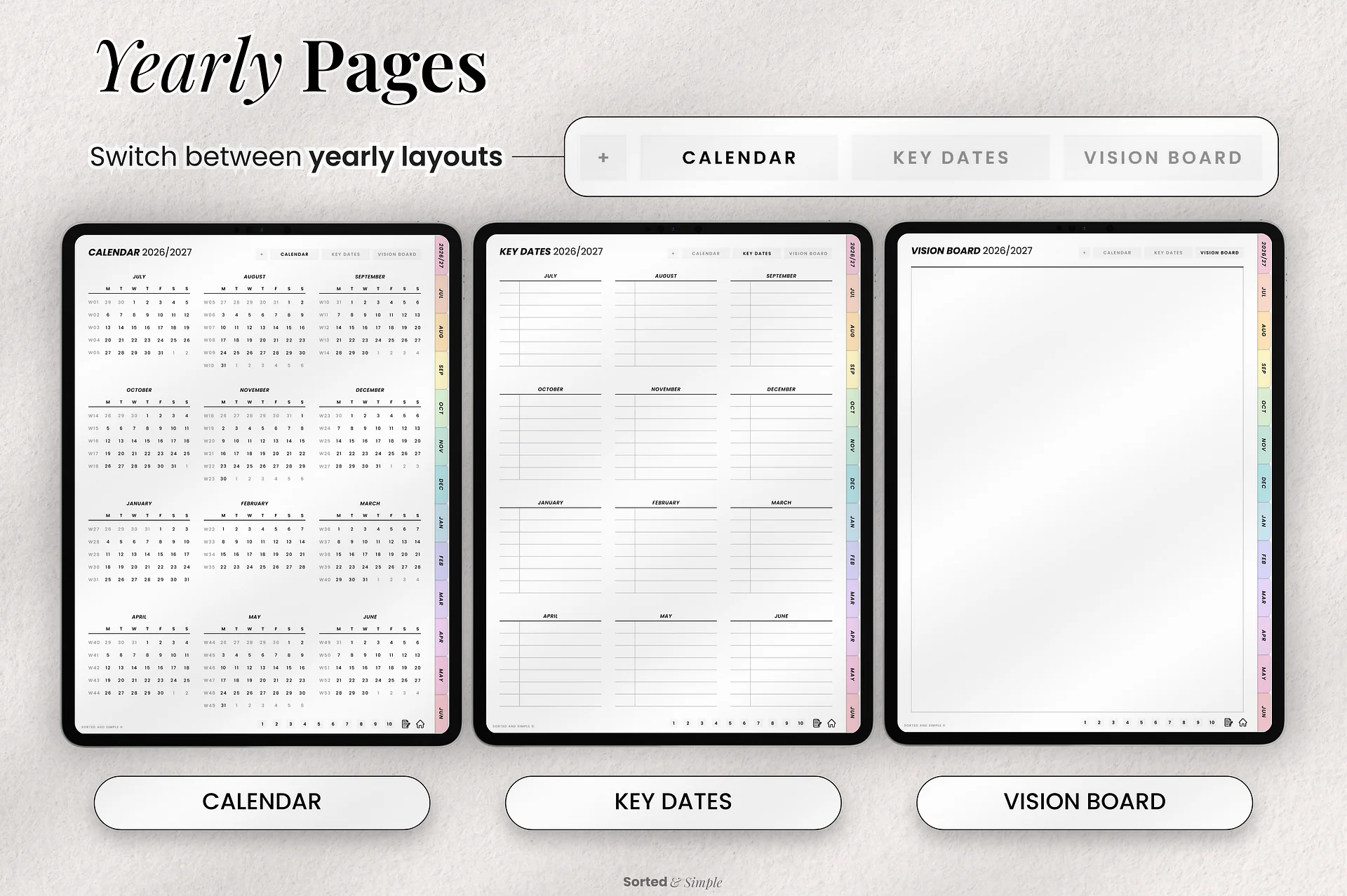 2026/2027 Mid-Year Planner Portrait product image (4)