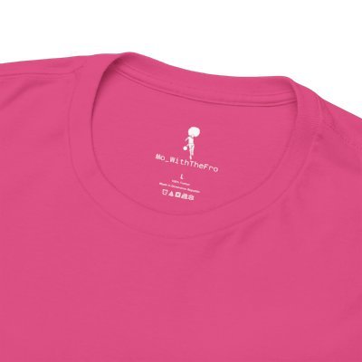 Mo_WithTheFro Cotton T-Shirt With White logo Pink product image (3)