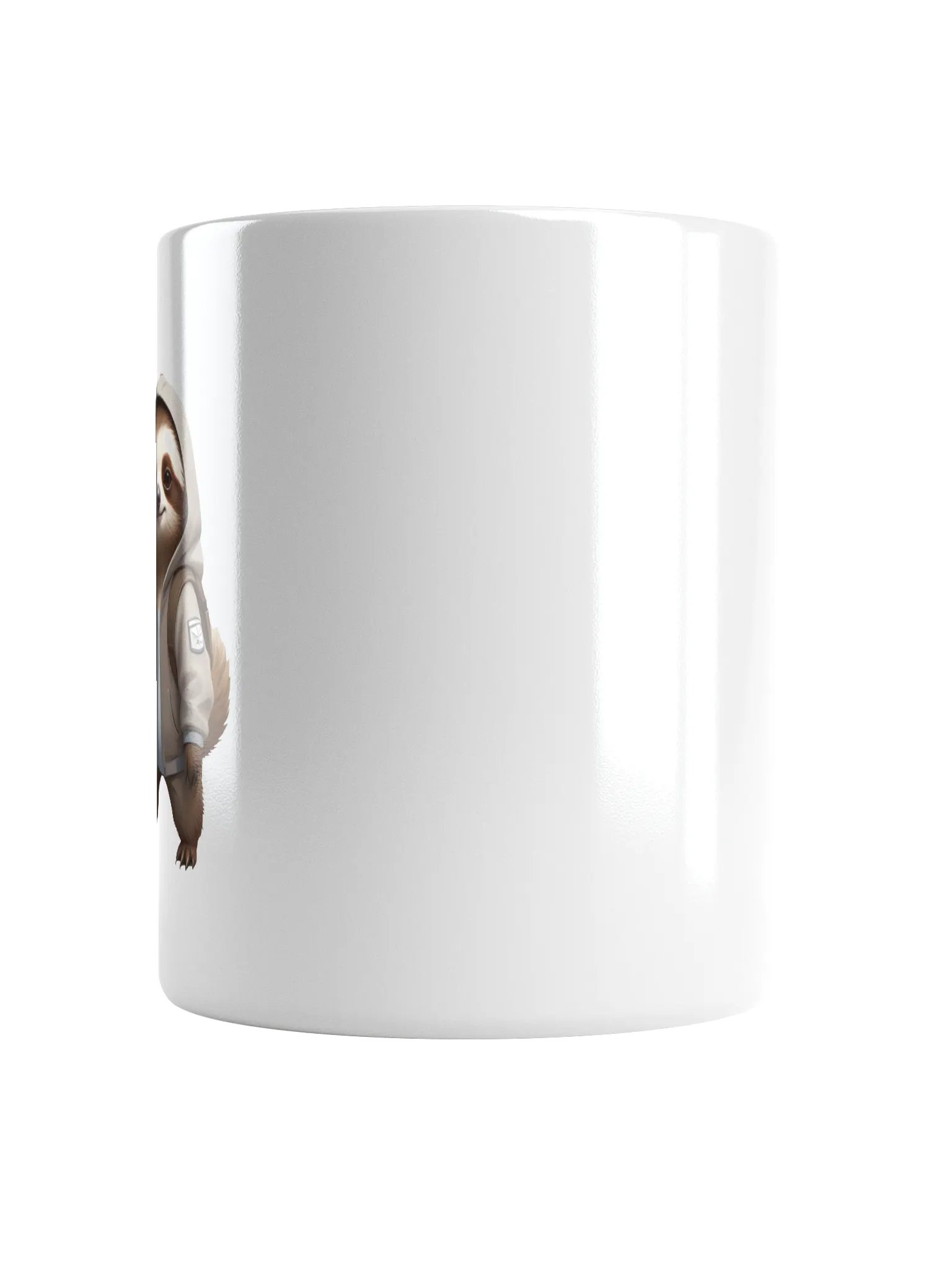 Cool Cartoon Sloth White Mug product image (5)