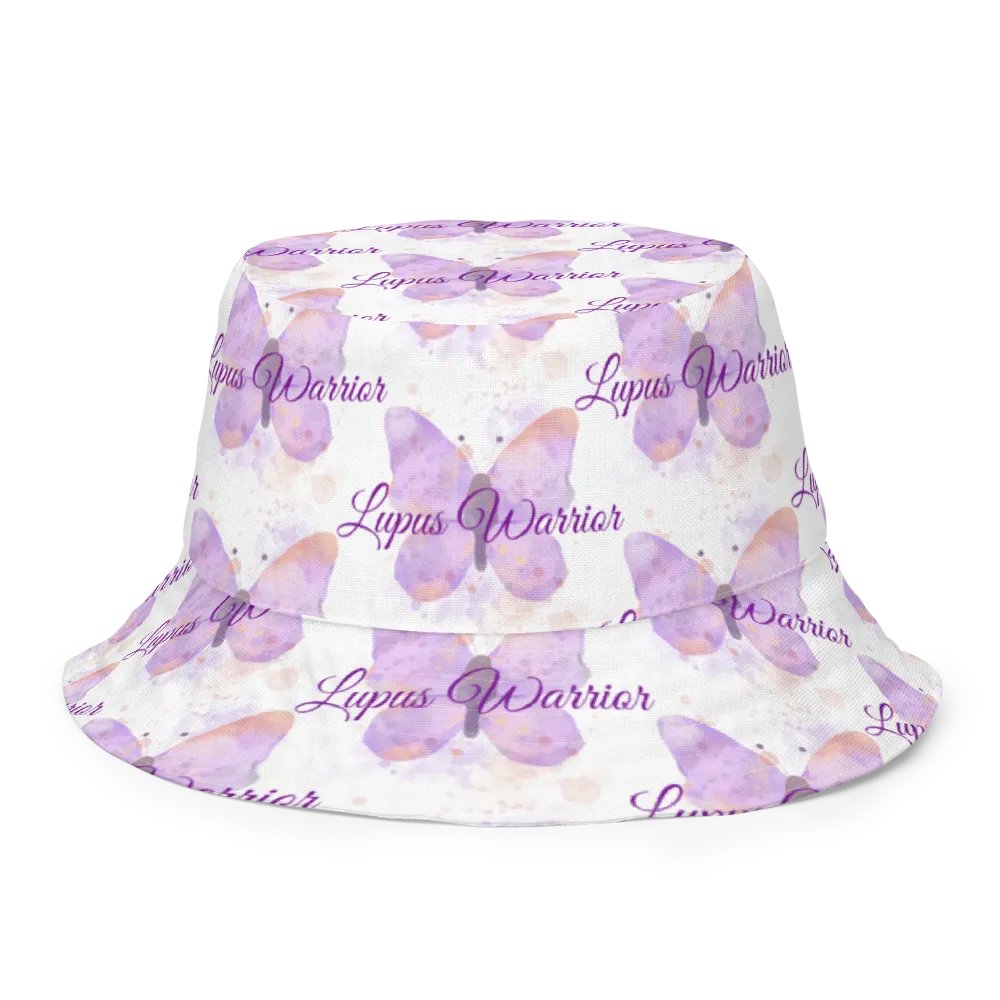 Lupus Warrior Purple Butterfly Bucket Hat product image (9)