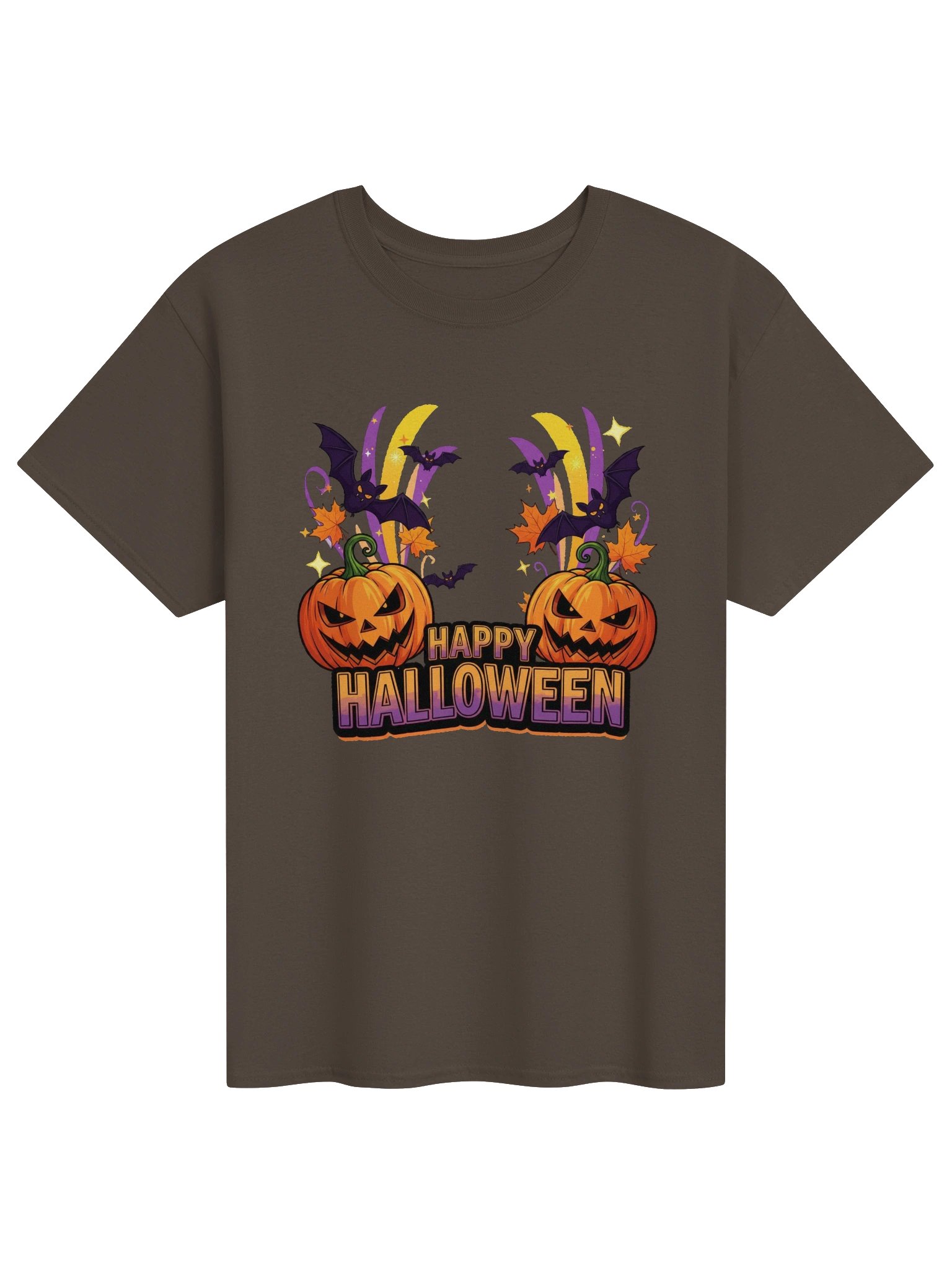Happy Halloween Spooky Pumpkin Bat Fall T-Shirt product image (6)
