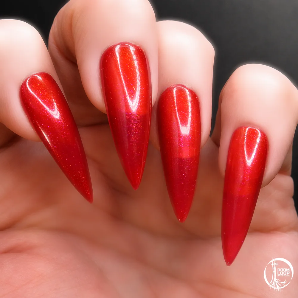 CLOSER THAN WE APPEAR - Shimmery Red Translucent Jelly Nail Polish product image (2)