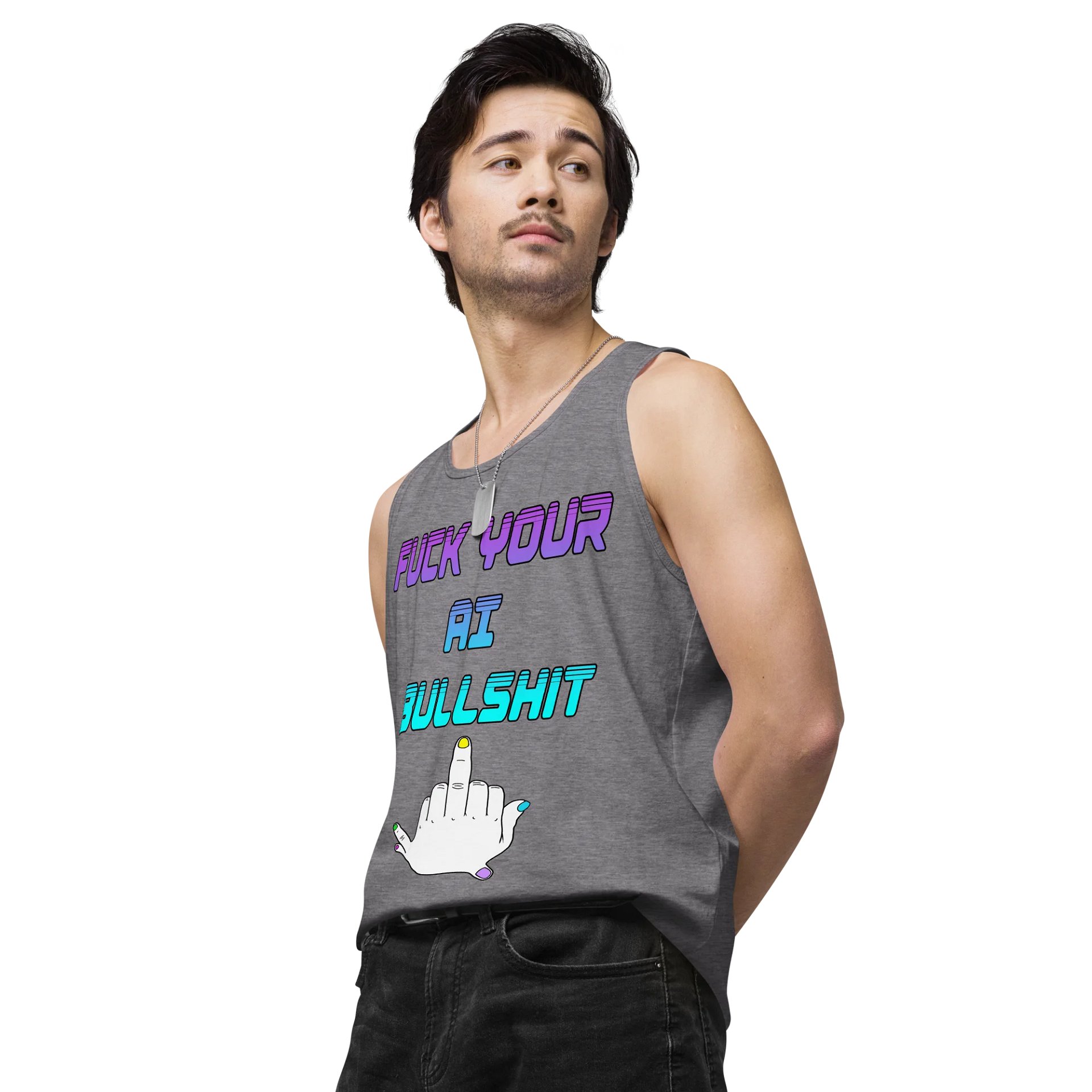 AI Bullshit Tank Top M product image (63)
