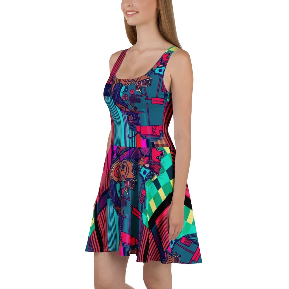 Mechanical Heartbeat Skater Dress product image (1)